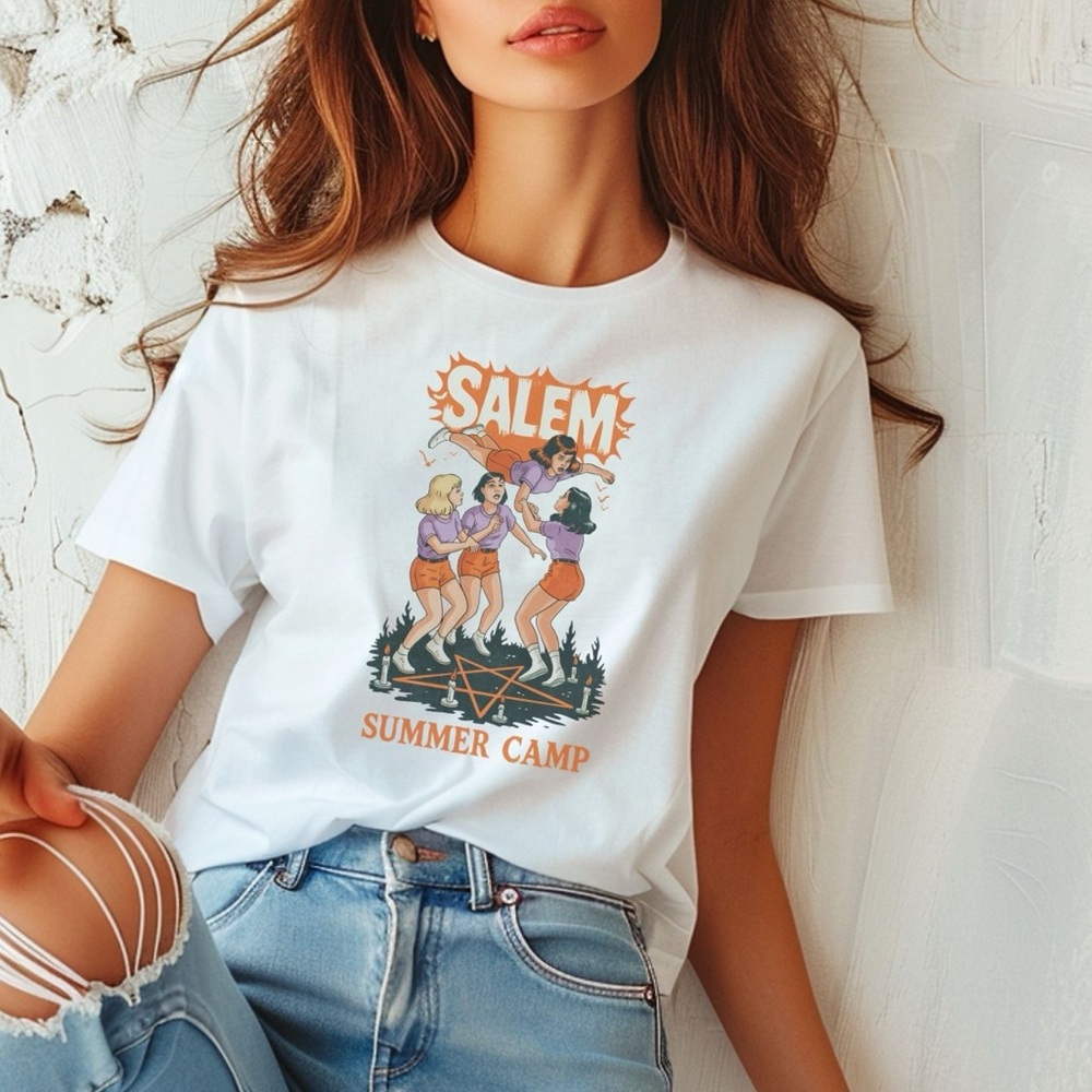 Salem Summer Camp Summerween Shirt Funny Spooky Halloween T-Shirt Graphic Tee